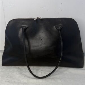 Furla Black leather dome style tote